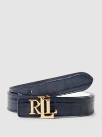 Riem in reptiellook van Lauren Ralph Lauren Blauw / turquoise - 20