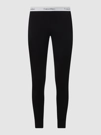 Pyjama-Hose mit Stretch-Anteil von Calvin Klein Underwear Grau / Schwarz - 2