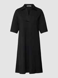 Knielanges Hemdblusenkleid mit Umlegekragen Modell 'JADUE' von Drykorn Grau / Schwarz - 25