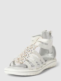 Sandalen mit Ziersteinbesatz von Tom Tailor Weiß - 2