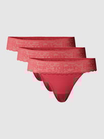 String van elastisch katoen met band van kant van TOMMY HILFIGER Roze - 43