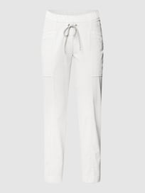 Joggingbroek met elastische band, model 'SUE' van Toni Dress Grijs / zwart - 42
