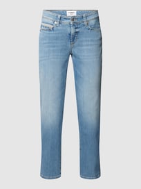 Jeans mit Label-Patch Modell 'PIPER' von Cambio Blau / Türkis - 5