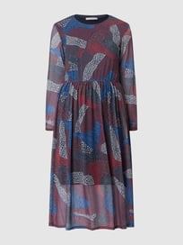 Jurk van mesh met motiefmix  van BETTY & CO GREY Blauw / turquoise - 6