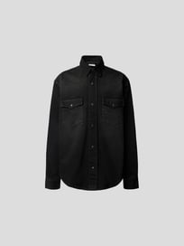 Jeanshemd mit Pattentaschen von VTMNTS Grau / Schwarz - 14