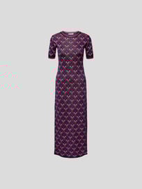 Maxikleid mit Allover-Muster von Paco Rabanne Blau / Türkis - 5