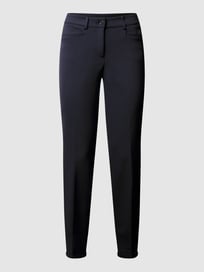 Stoffhose mit fixiertem Umschlag Modell 'RENIRA' Modell RENIRA von Cambio Blau / Türkis - 44