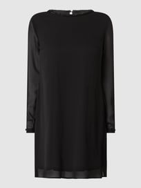Kleid aus Chiffon mit Zierperlen  von Montego Grau / Schwarz - 5