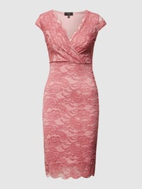 Cocktailjurk met bloemenborduursel van Lipsy Roze - 42
