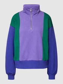 Sweatshirt in colour-blocking-design van TheJoggConcept Paars - 23