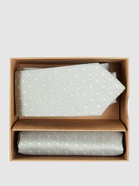 Krawatte (6 cm) und Einstecktuch im Set von Prince Bowtie Grün - 41