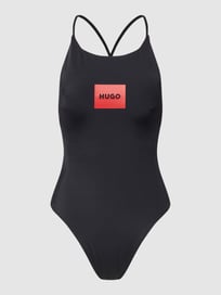 Badpak met labelprint van HUGO Grijs / zwart - 14