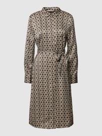 Midi-jurk met all-over motief van Christian Berg Woman Selection Grijs / zwart - 5