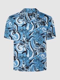 Regular Fit Freizeithemd aus Viskose mit kurzem Arm  von THE KOOPLES Blau / Türkis - 33