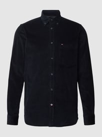 Slim Fit Freizeithemd mit Brusttasche Modell 'FLEX' von Tommy Hilfiger Blau / Türkis - 32