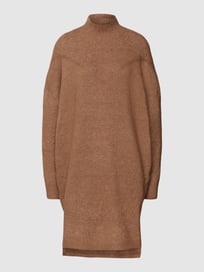 Kleid mit geripptem Stehkragen Modell 'SILLY' von Only Braun - 42