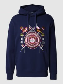 Hoodie met labelstitching van Gant Blauw / turquoise - 16