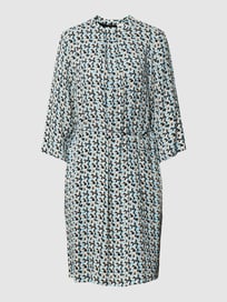 Jurk met all-over motief van s.Oliver BLACK LABEL Blauw / turquoise - 23