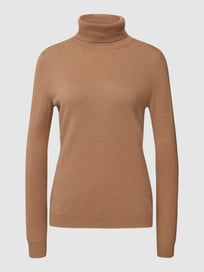 Rollkragenpullover mit gerippten Abschlüssen von Christian Berg Woman Braun - 10