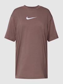Oversized T-shirt met logostitching van Nike Bruin - 24