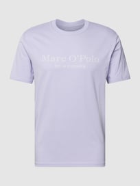 T-shirt met labelprint van Marc O'Polo Paars - 28