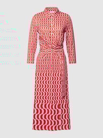 Midi-jurk met all-over motief, model 'JOYFUL VIBES' van Gerry Weber Rood - 33