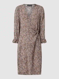 Wikkeljurk van viscose, model 'Valma' van Pieces Grijs / zwart - 29