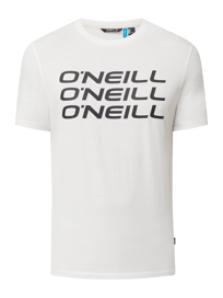 T-shirt van katoen, model 'Triple Stack'  van ONeill Wit - 29