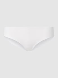 Brazilian met stretch - naadloos, model 'Invisible Cotton' van Hanro Wit - 33
