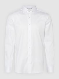 Slim Fit Business-Hemd aus Twill  von Eterna Weiß - 15