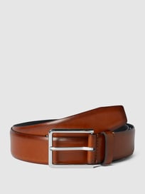 Ledergürtel mit Dornschließe aus Metall von CK Calvin Klein Braun - 36