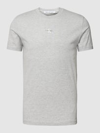 T-shirt met labelprint van Calvin Klein Jeans Grijs / zwart - 39