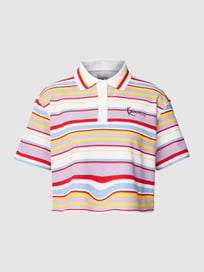 Poloshirt mit Streifenmuster von KARL KANI Weiß - 30