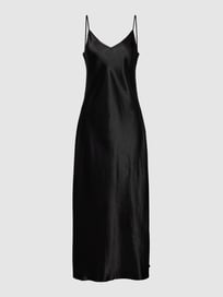 Midi-jurk met V-hals, model 'ONDA' van MaxMara Leisure Grijs / zwart - 39