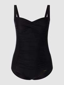 PLUS SIZE badpak met plooien van LASCANA Grijs / zwart - 35