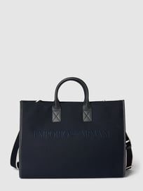 Shopper mit Label-Stitching von Emporio Armani Blau / Türkis - 1