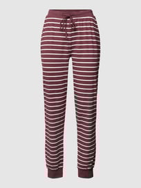 Hose mit Streifenmuster von Esprit Rot - 38
