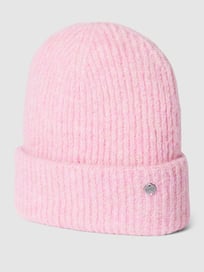 Beanie met labeldetail van Esprit Roze - 6