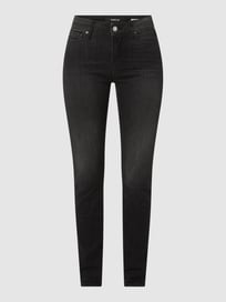 Skinny fit high waist jeans met stretch, model 'Luzien' van Replay Grijs / zwart - 6