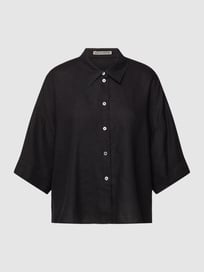 Overhemdblouse met doorknoopsluiting, model 'YARIKA' van Drykorn Grijs / zwart - 18