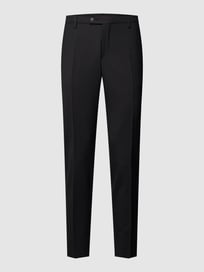 Anzughose mit Bundfalten Modell 'Cedric' von CG - Club of Gents Grau / Schwarz - 39