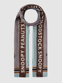 Sjaal met Peanuts™-prints van Codello Grijs / zwart - 3