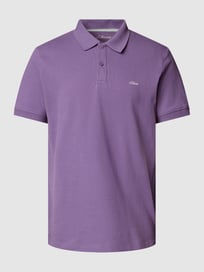 Poloshirt met logostitching van s.Oliver RED LABEL Paars - 11