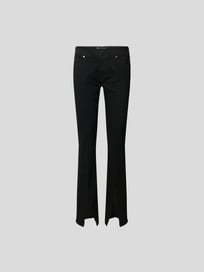 Slim Fit Jeans mit Fransen von Frame Grau / Schwarz - 34