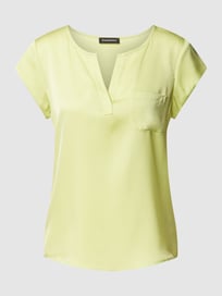 Blouseshirt met V-hals van Repeat Geel - 35