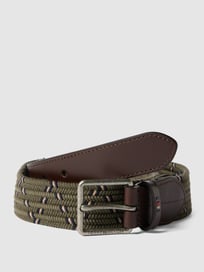 Gürtel mit grafischem Allover-Muster von Tommy Hilfiger Grün - 38