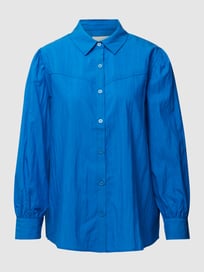 Hemdbluse mit Zierleiste  Modell 'PRASIL SHIRT' von Bash Blau / Türkis - 29
