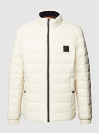 Jacke mit Label-Patch Modell 'Oden' von BOSS Orange Weiß - 41