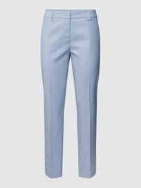 Stoffhose mit Bügelfalten Modell 'Zigarette' von Christian Berg Woman Selection Blau / Türkis - 37