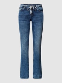 Relaxed fit jeans in 5-pocketmodel, model 'MASHA' van Rosner Blauw / turquoise - 24